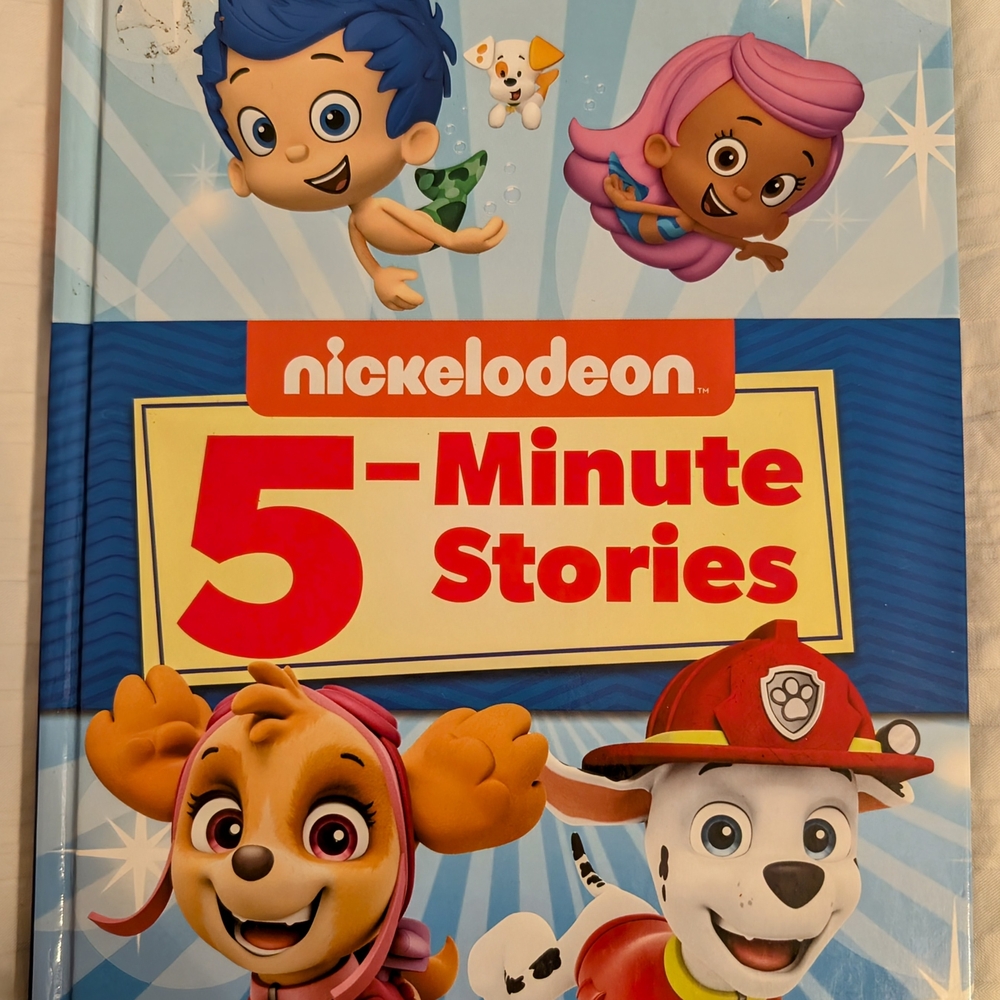 Nickelodeon 5-Minute Stories Kids Book - Blue & Red Cover